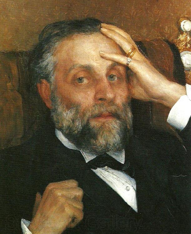 Ernst Josephson Portratt av Pontus Furstenberg Germany oil painting art